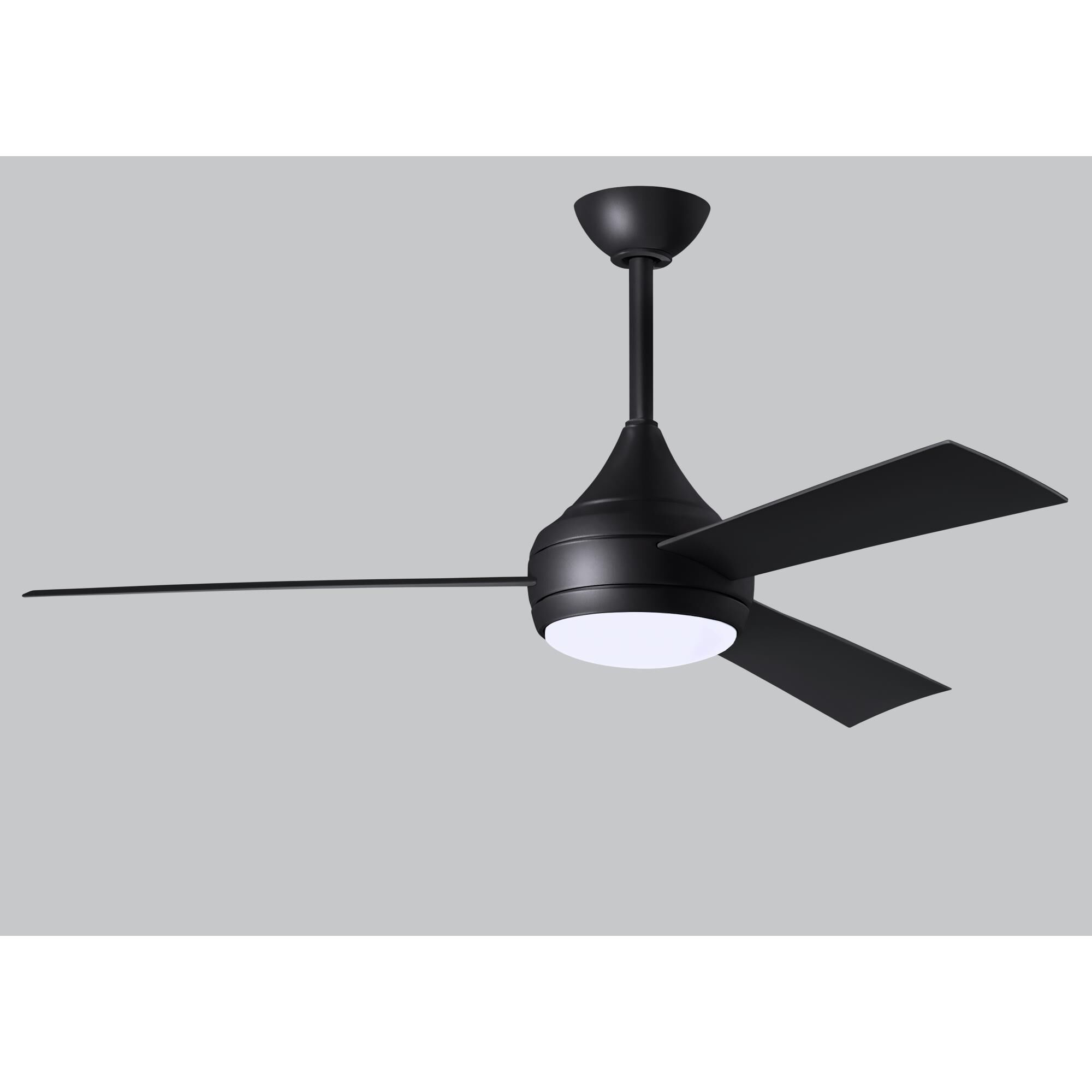 Donaire Outdoor Coastal Wet Rated 52 Inch Ceiling Fan with Light Kit by Matthews Fan Company