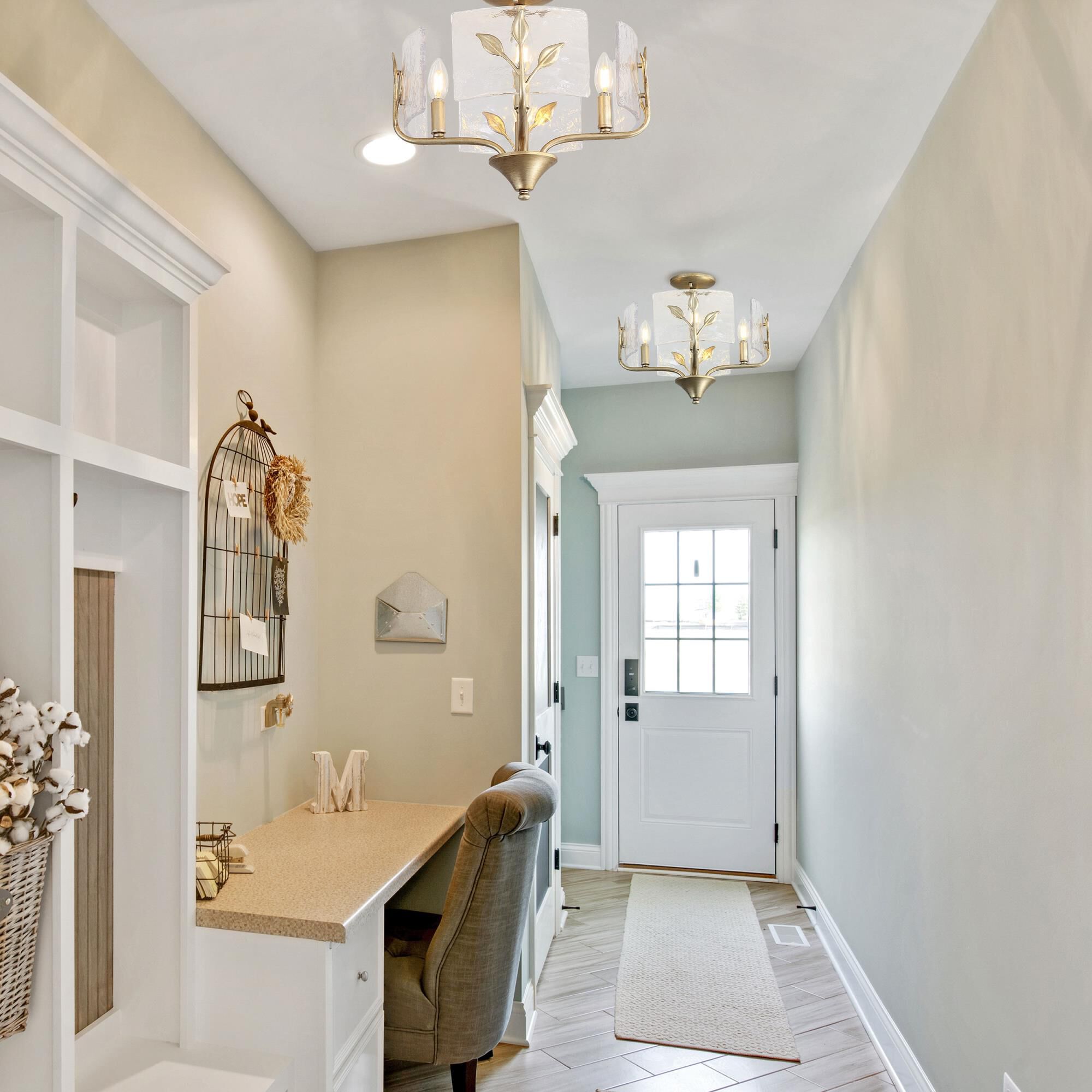 Boem 16 Inch Semi Flush Mount by Golden Lighting