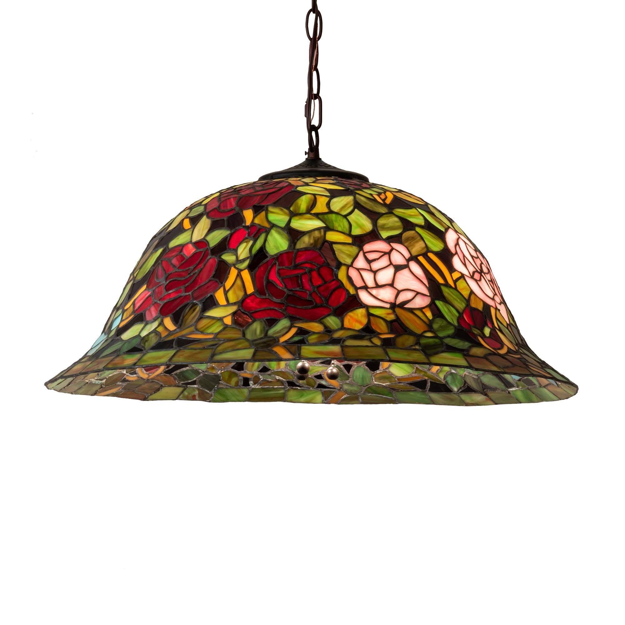 Tiffany Rosebush 24 Inch Large Pendant by Meyda Lighting