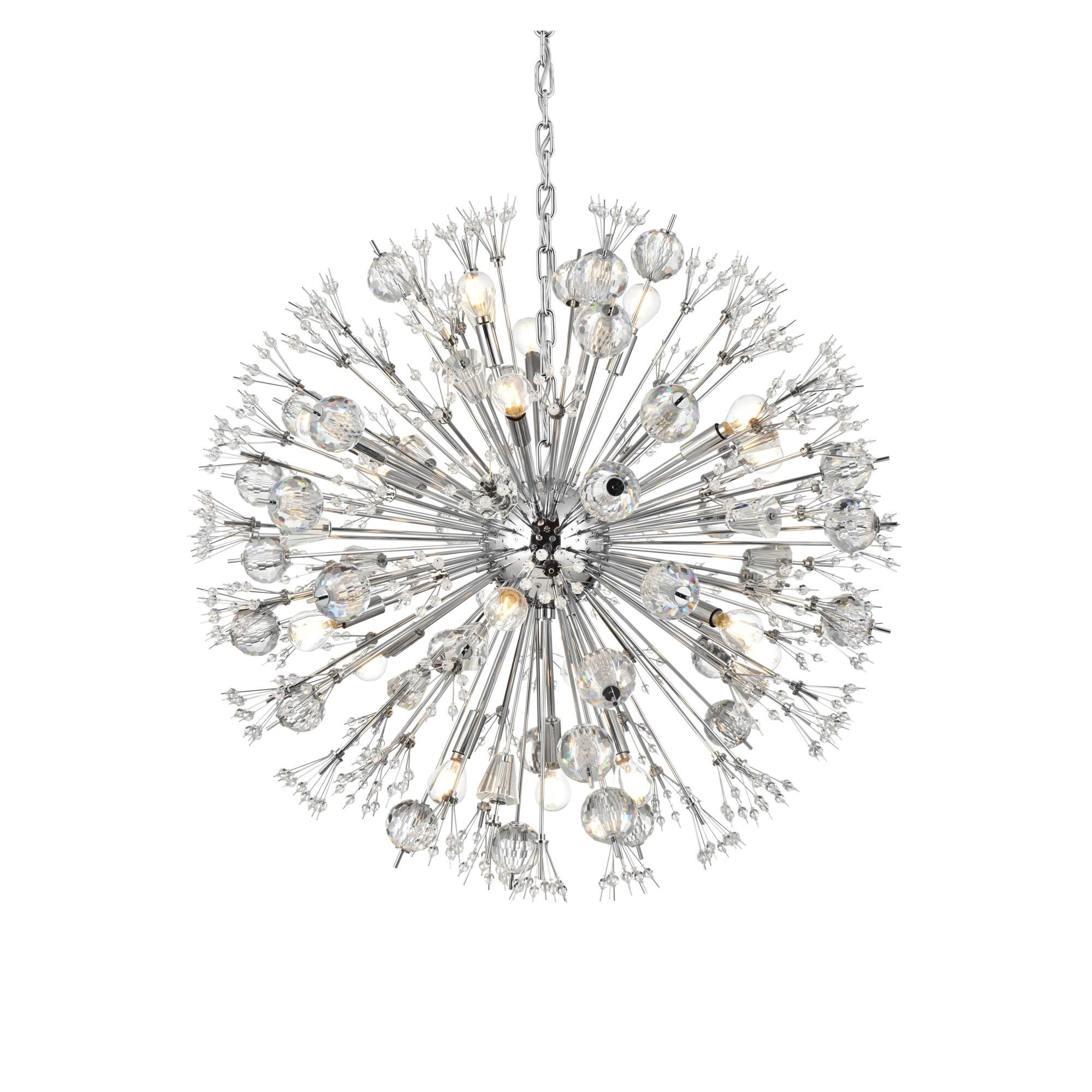 Shown in Chrome finish and Royal Cut crystal