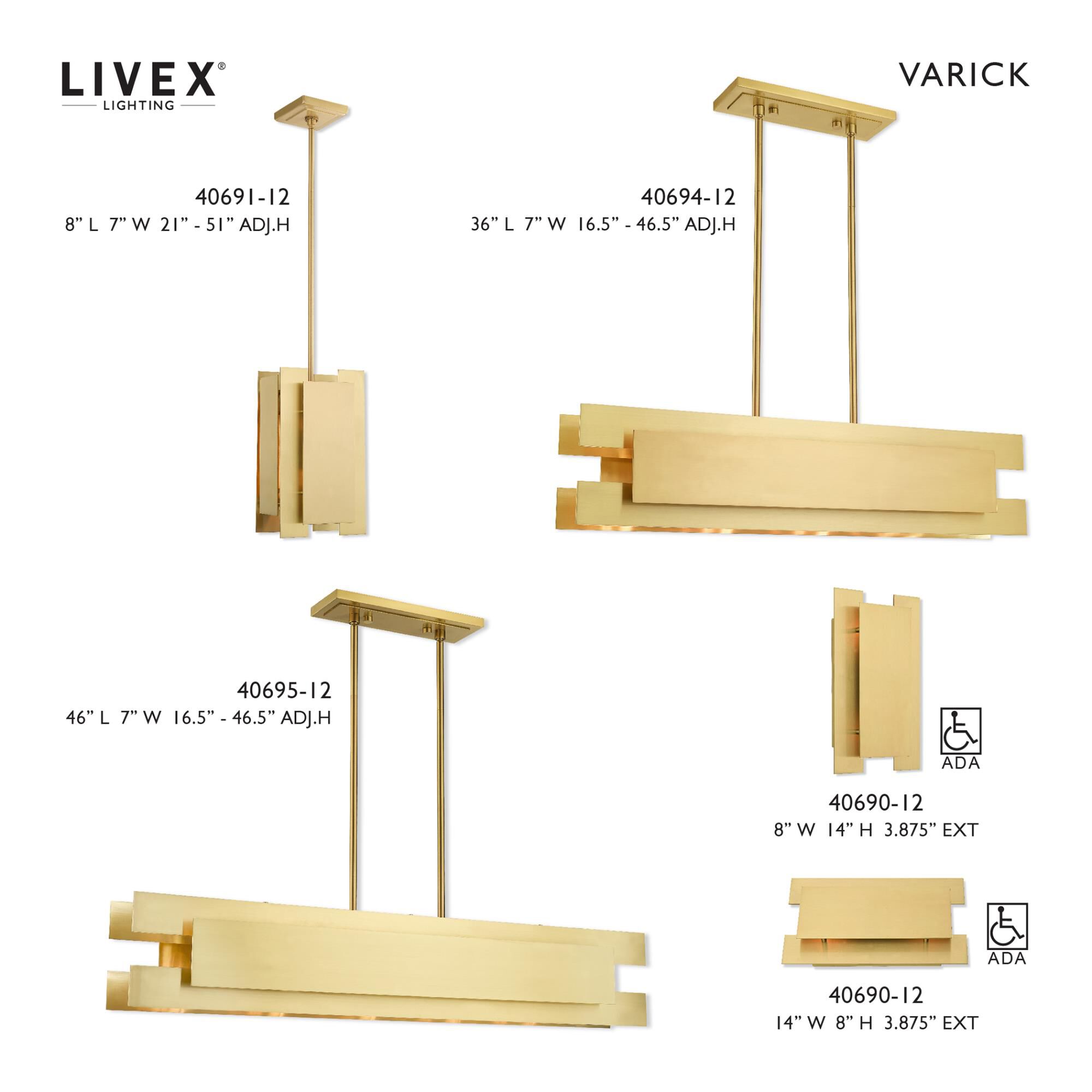 Livex Lighting Varick 8 Inch Mini Pendant