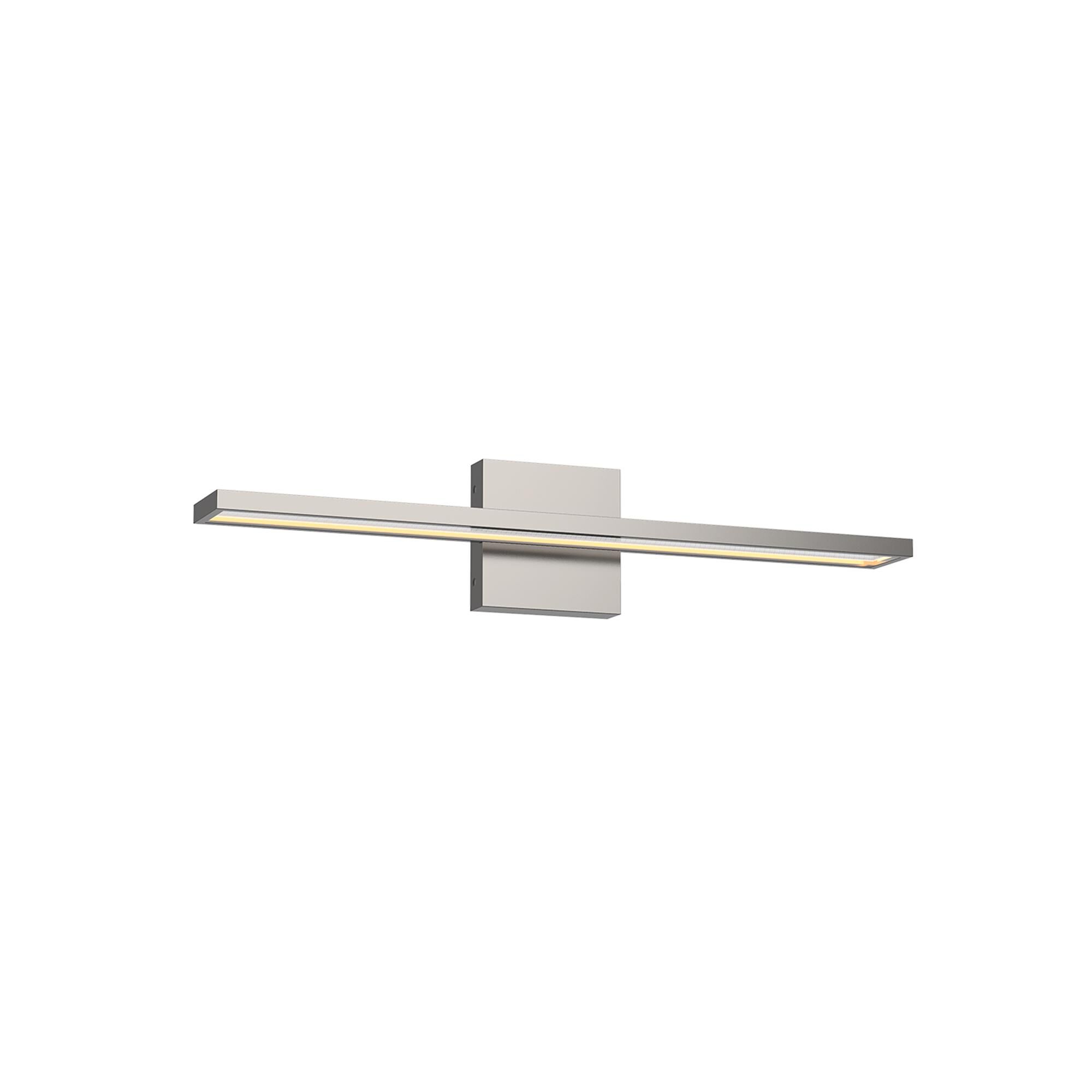 Shown in Brushed Nickel finish and Clear Acrylic glass