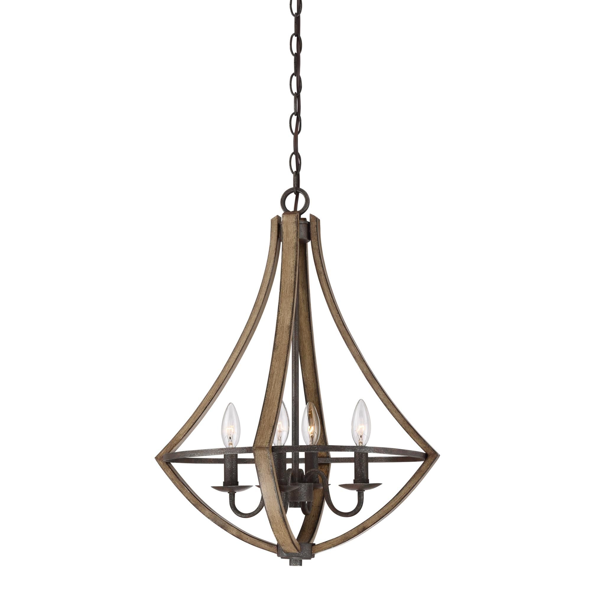 Shire 18 Inch 4 Light Mini Chandelier by Quoizel