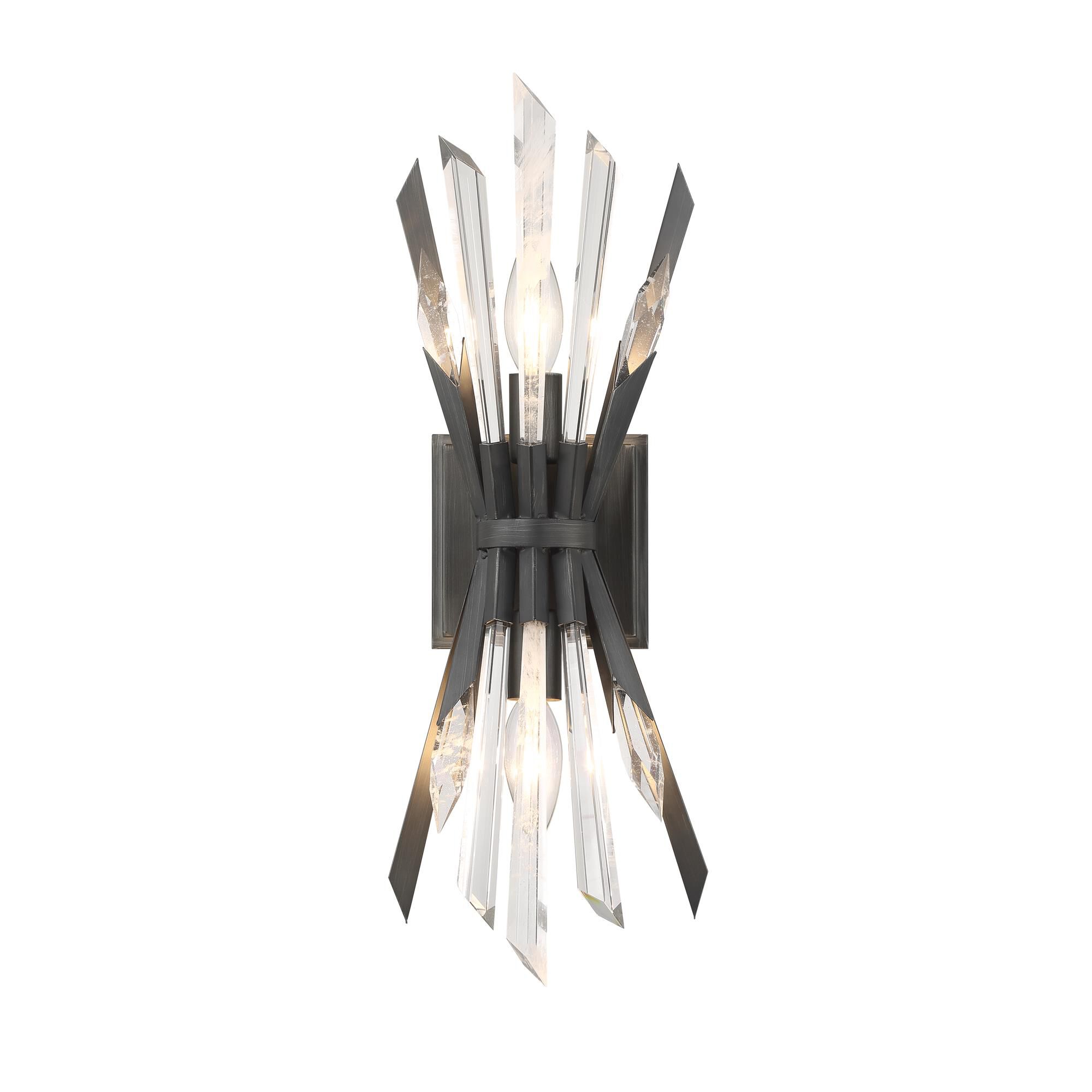 Shown with Clear Crystal & Faux Rock glass