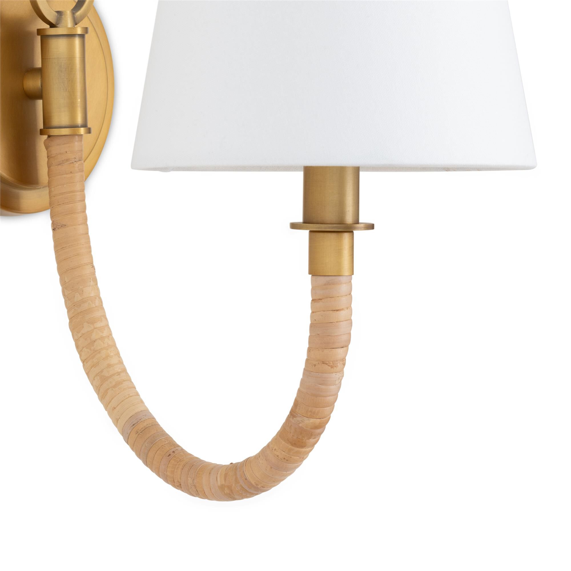 Shown in Natural finish and Linen shade