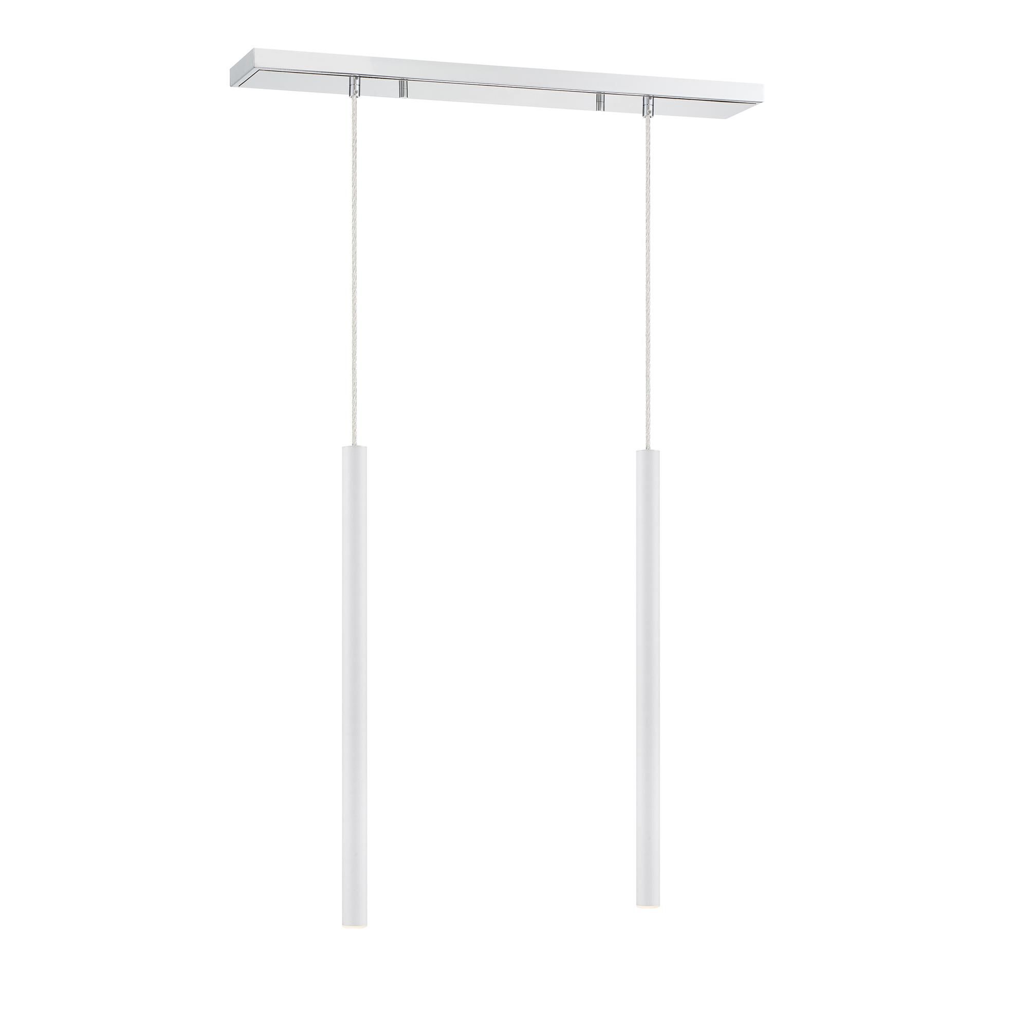Shown in Chrome finish and Steel glass and Steel shade