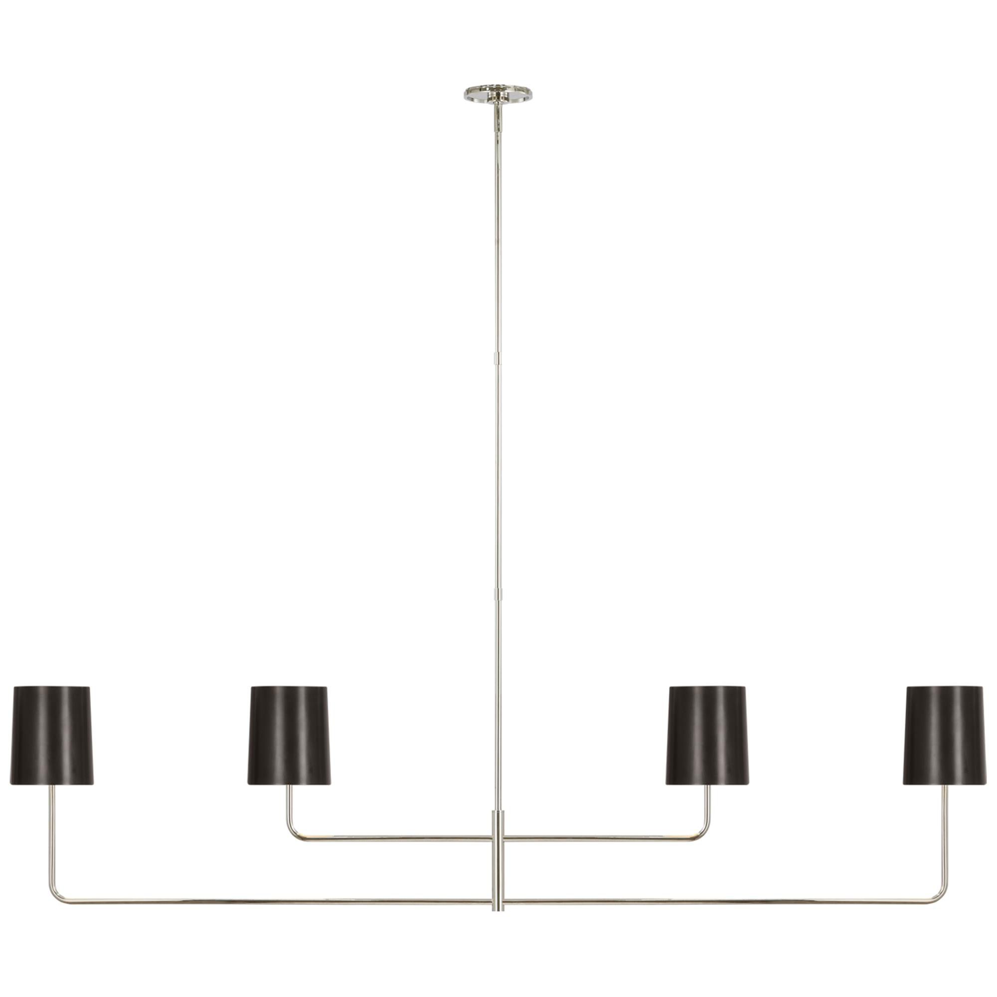 Shown in Polished Nickel finish and Bronze shade