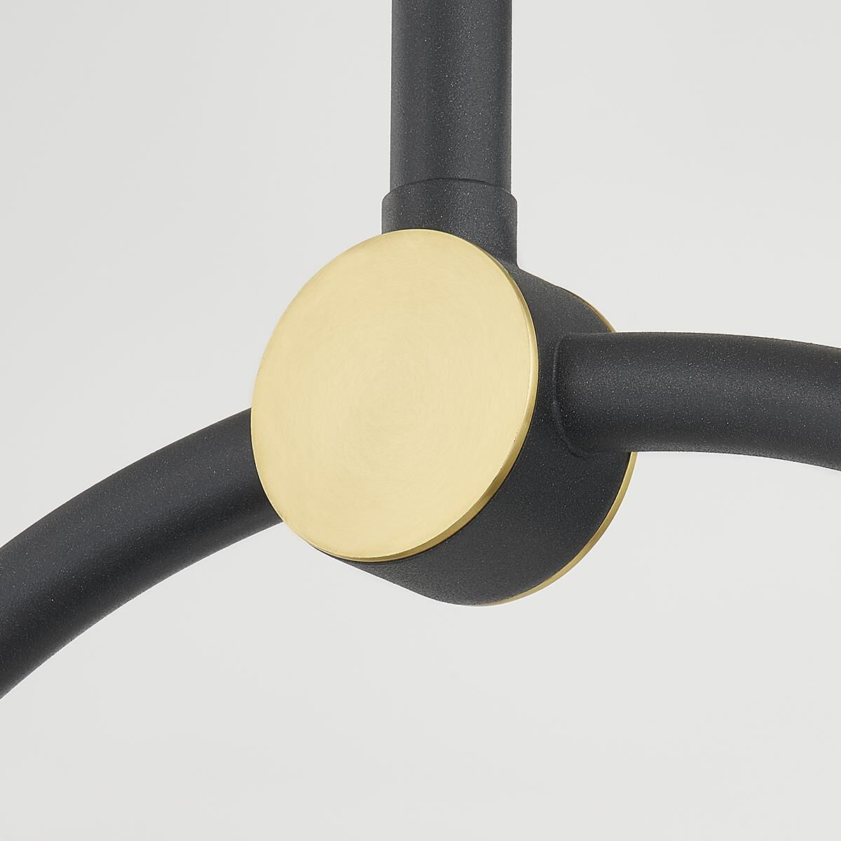 Shown in Aged Brass finish and Opal Glossy glass