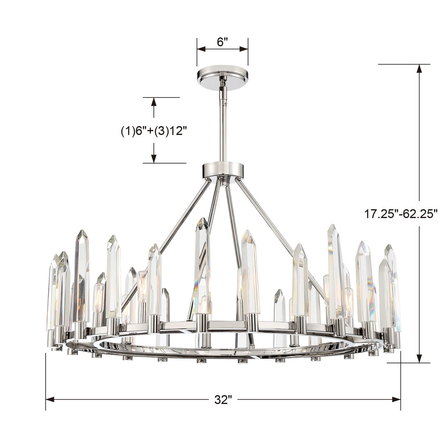 Watson 32 Inch Chandelier by Crystorama