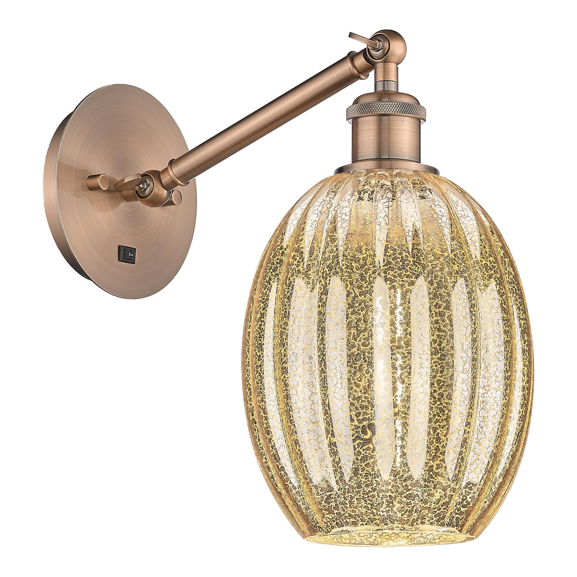 Shown in Antique Copper finish and Mercury glass