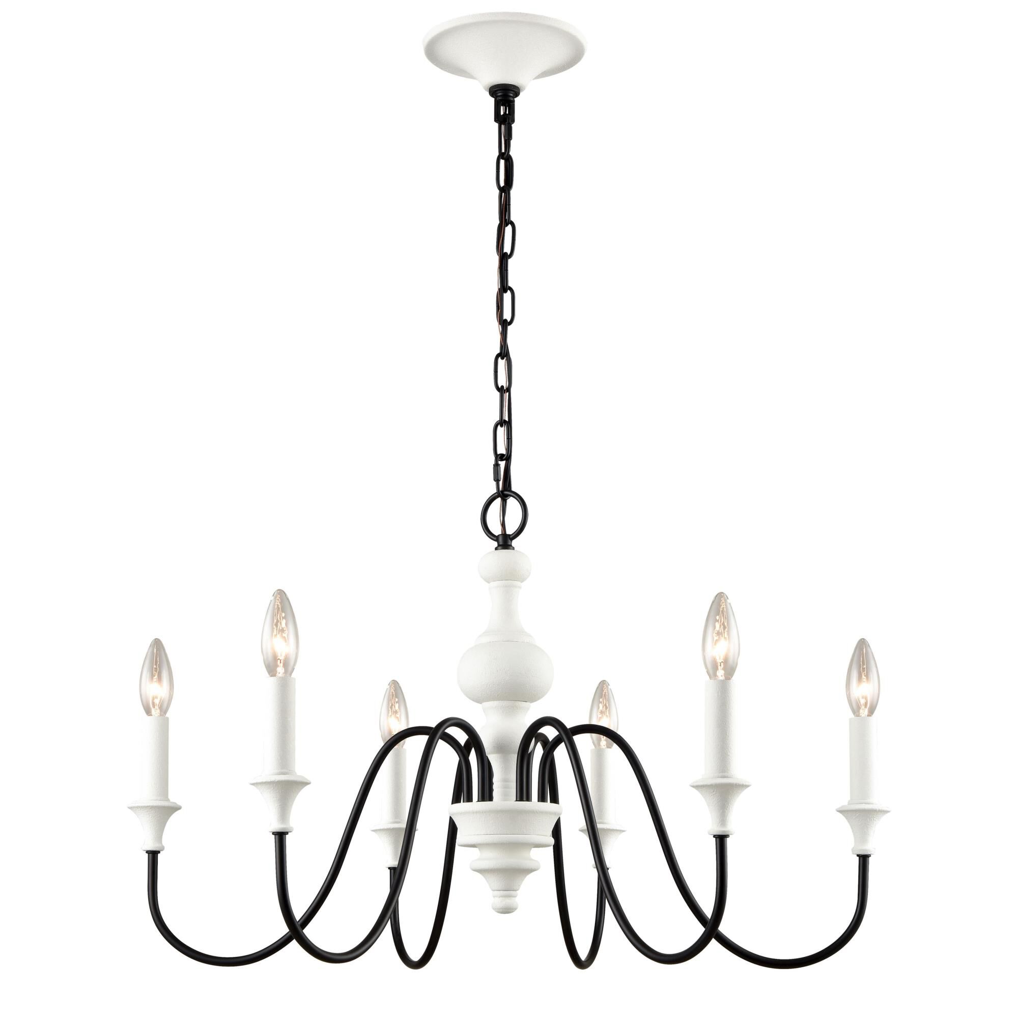 Val De Loire 28 Inch 6 Light Chandelier by ELK Lighting
