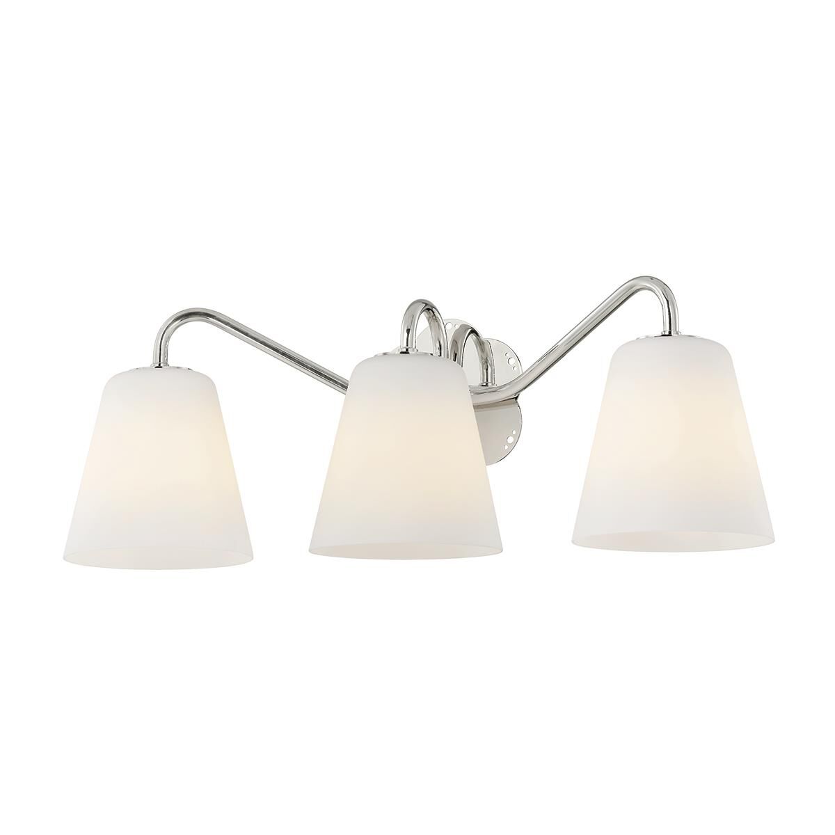 Shown in Polished Nickel finish and Opal Matte glass