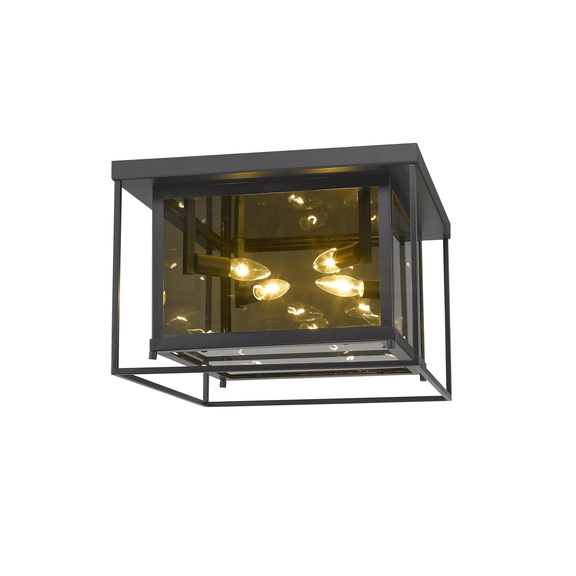 Shown in Misty Charcoal finish and Mirror glass and Mirror Glass shade