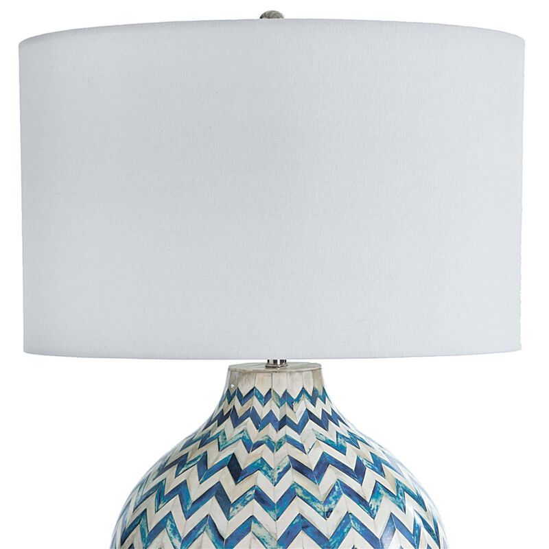 Chevron Bone Medium Table Lamp by Regina Andrew