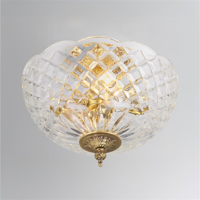 Ceiling 10 Inch 2 Light Semi Flush Mount by Crystorama