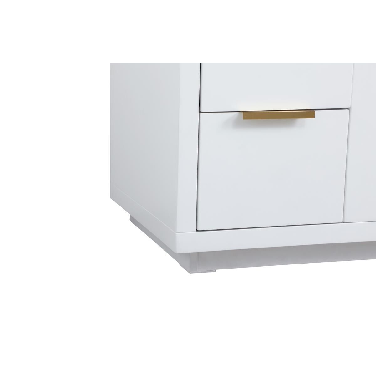 Shown in White finish