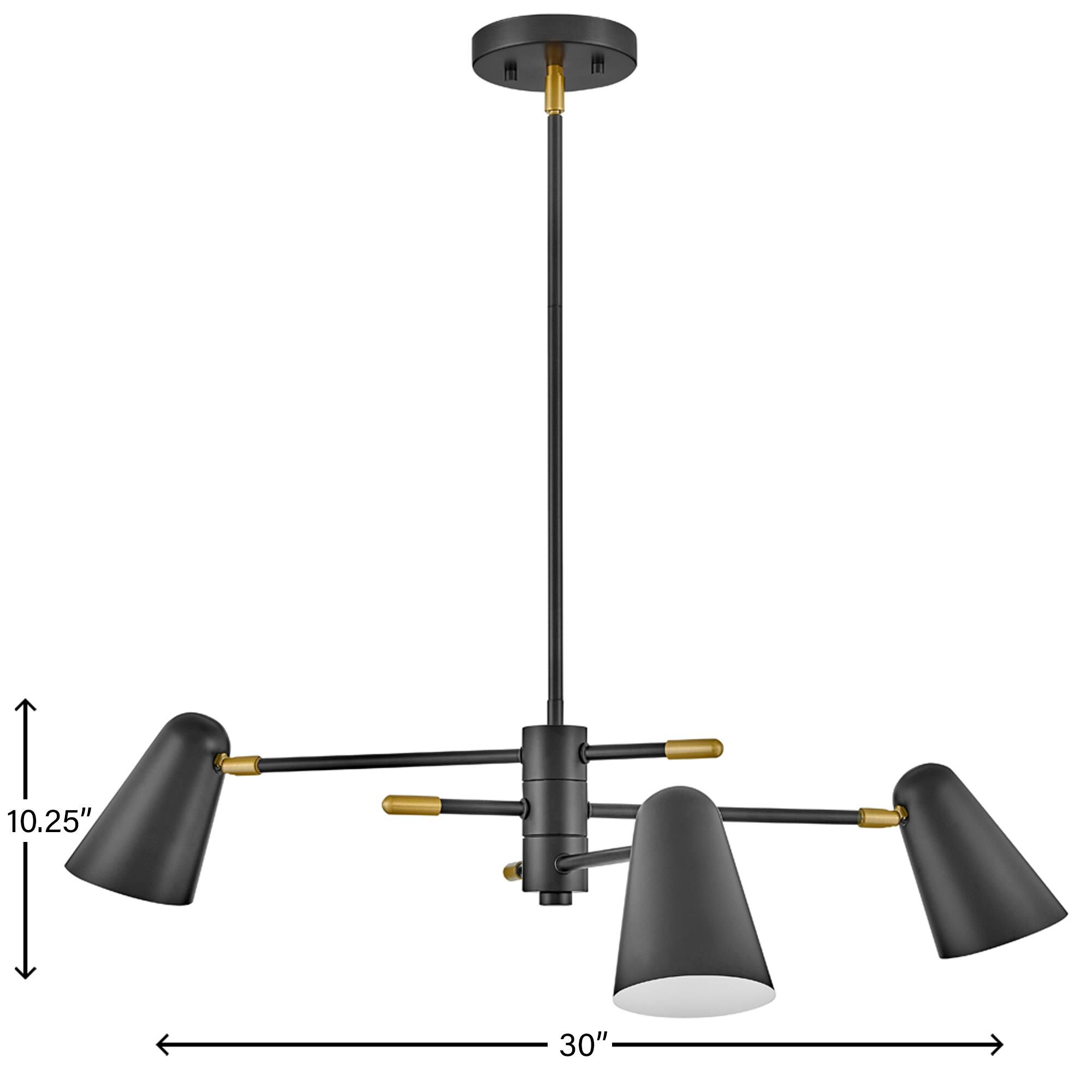 Birdie 30 Inch 3 Light LED Chandelier by Lark