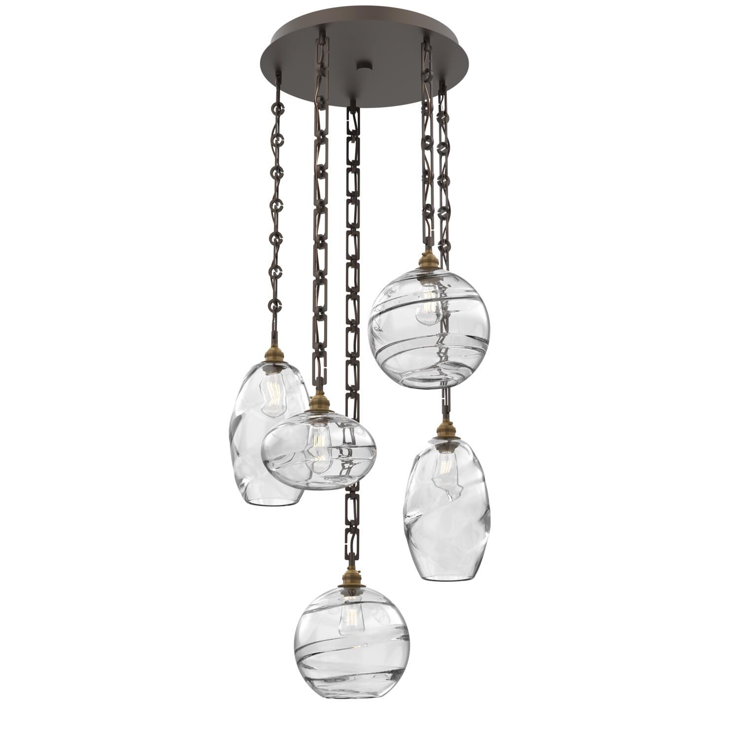 Levi Wilson Misto 23 Inch Multi Light Pendant by Hammerton Studio