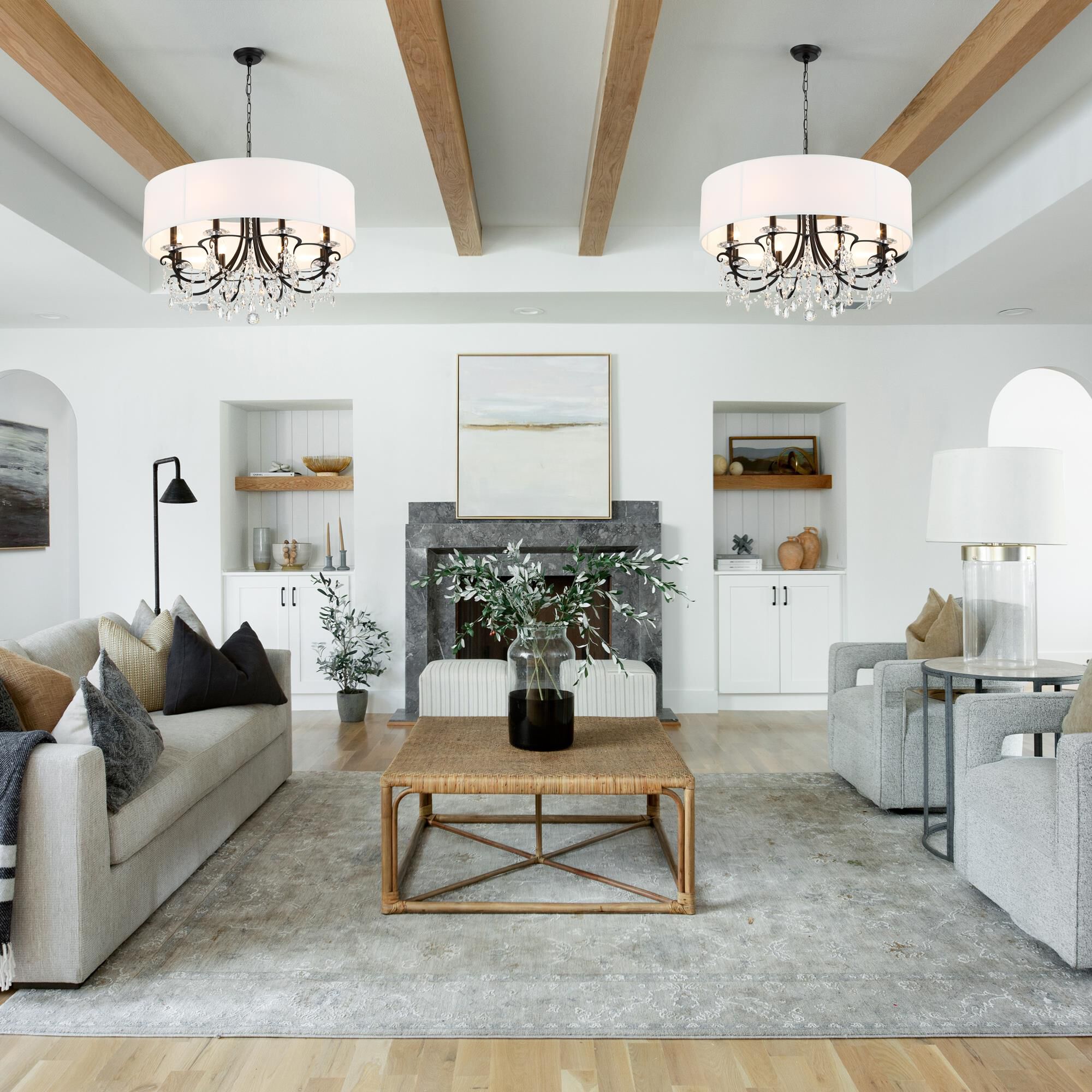 Othello 32 Inch 8 Light Chandelier by Crystorama