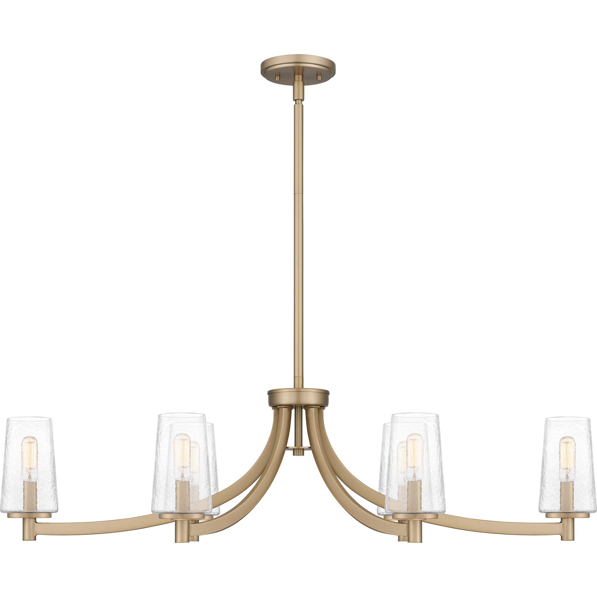 Miccio 38 Inch 6 Light Linear Suspension Light by Quoizel