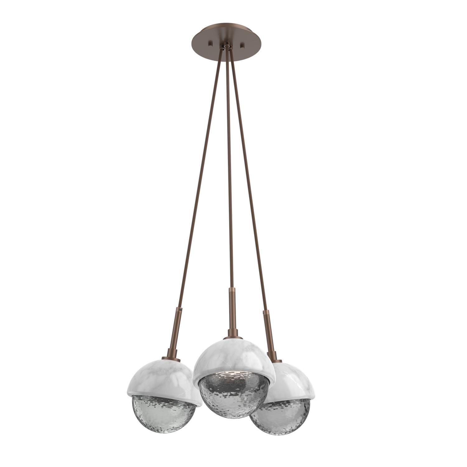 Levi Wilson Cabochon 13 Inch Multi Pendant Light by Hammerton Studio