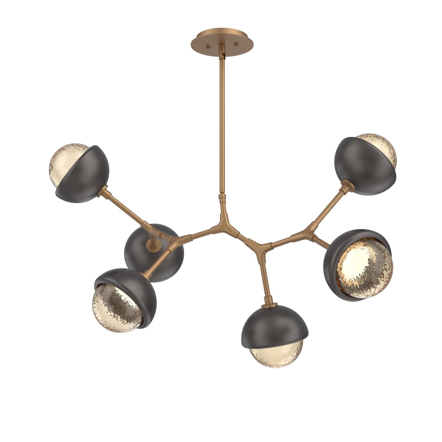 Levi Wilson Cabochon 31 Inch Linear Suspension Light by Hammerton Studio