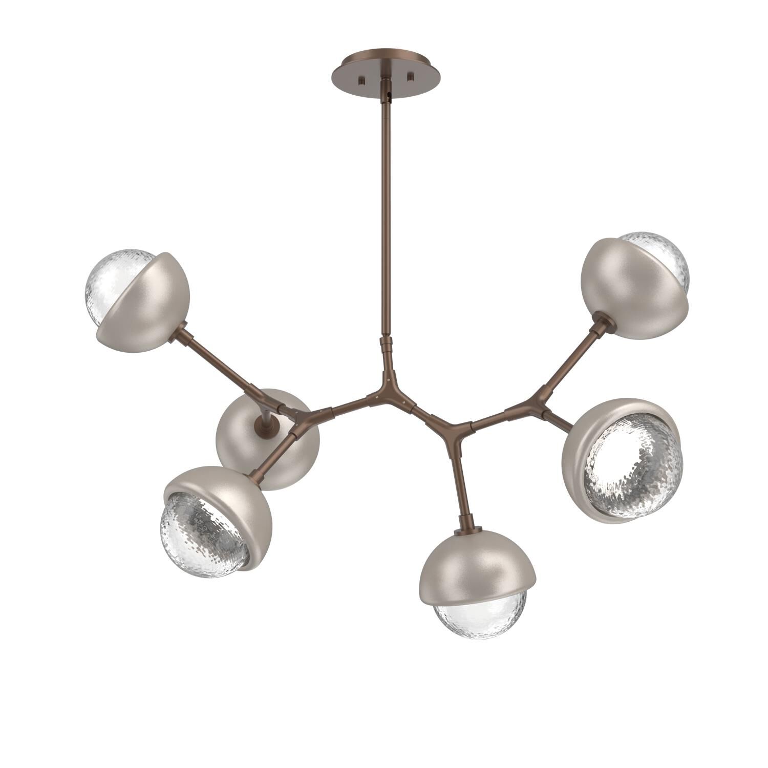 Levi Wilson Cabochon 31 Inch Linear Suspension Light by Hammerton Studio