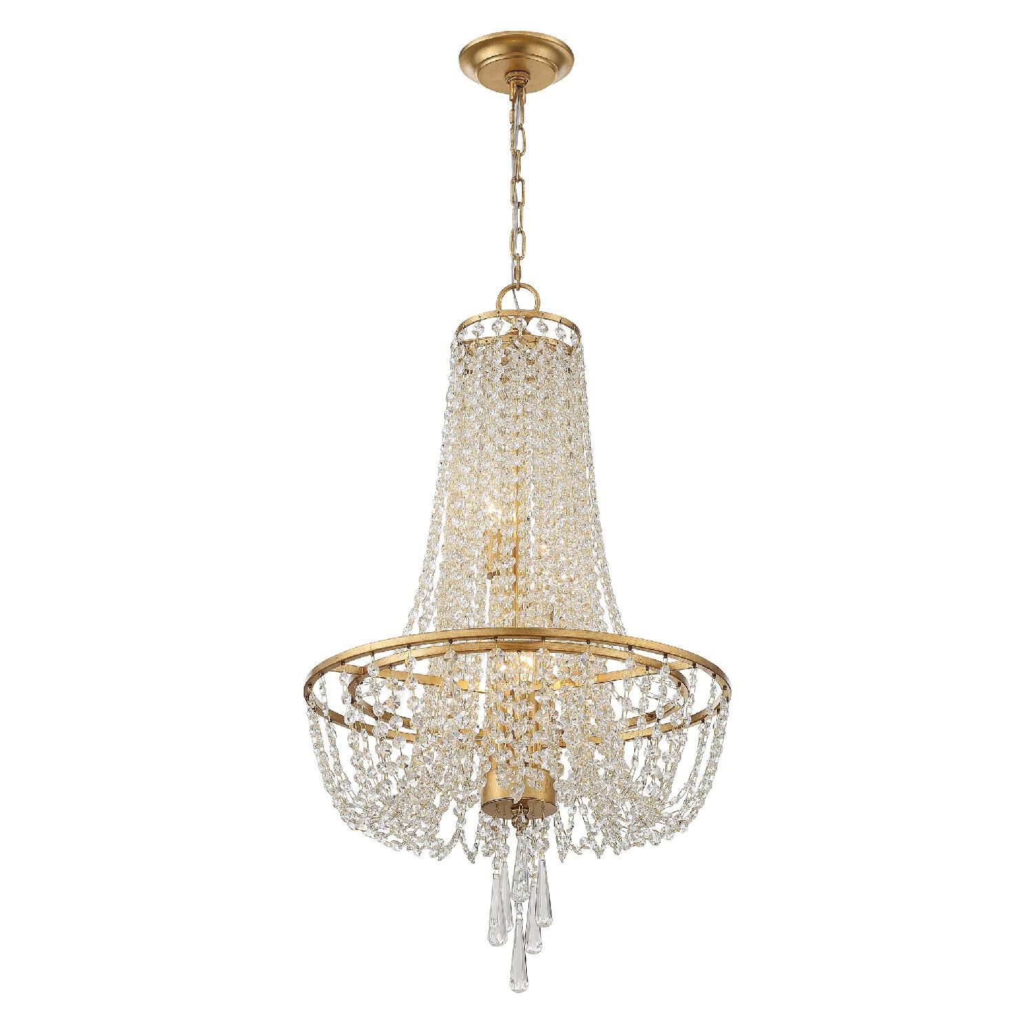 Arcadia 18 Inch 4 Light Mini Chandelier by Crystorama