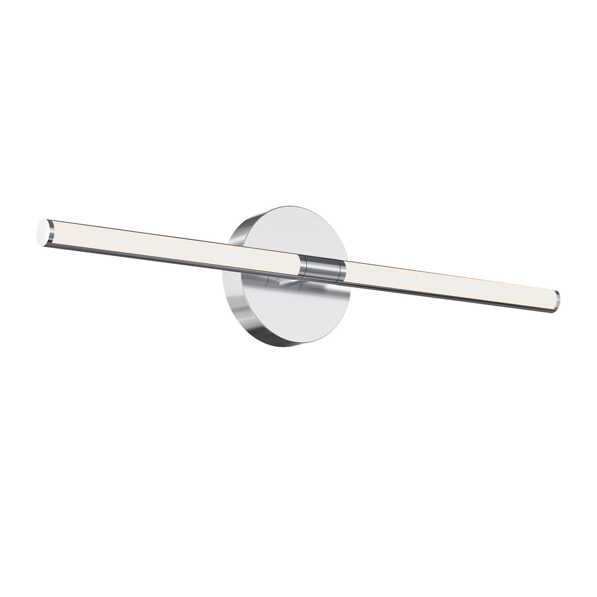 Shown in Polished Chrome finish and White Acrylic glass