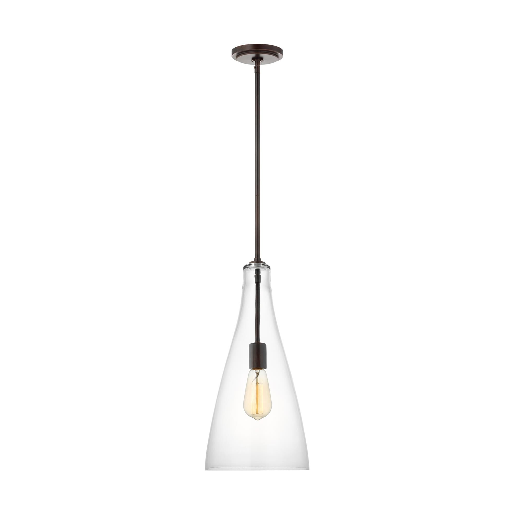Shown in Bronze finish and Clear glass and Clear Glass shade