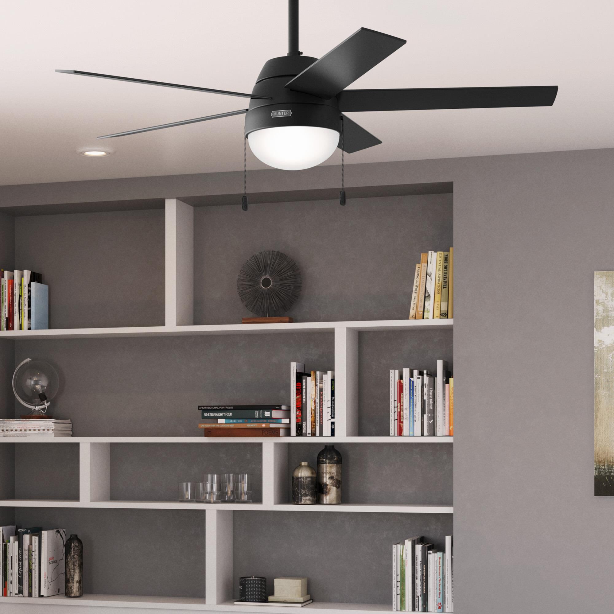 Anslee 52 Inch Ceiling Fan with Light Kit by Hunter Fan
