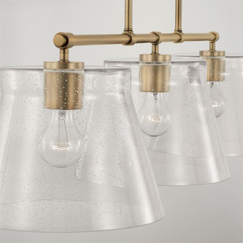 Baker 44 Inch 3 Light Linear Suspension Light by Homeplace by Capital Lighting Fixture Company