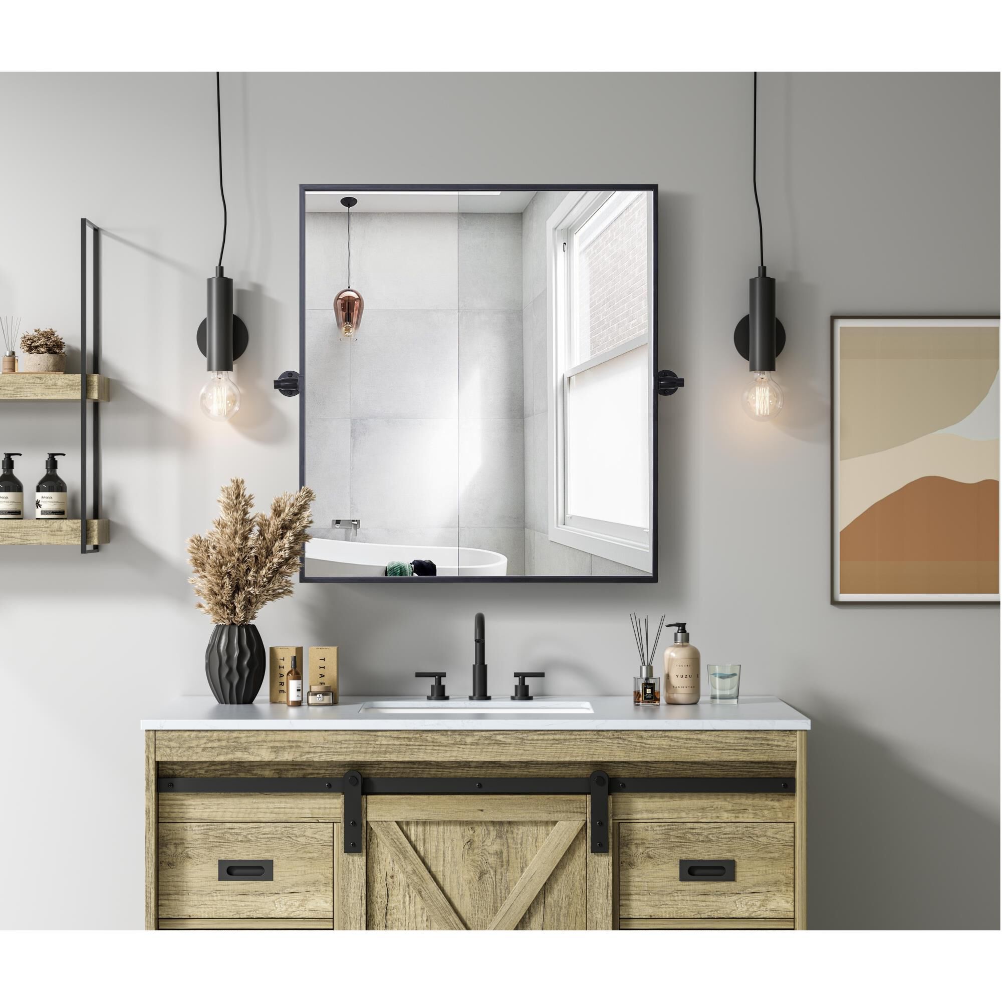 Amoura 30 Inch Decorative Mirror,