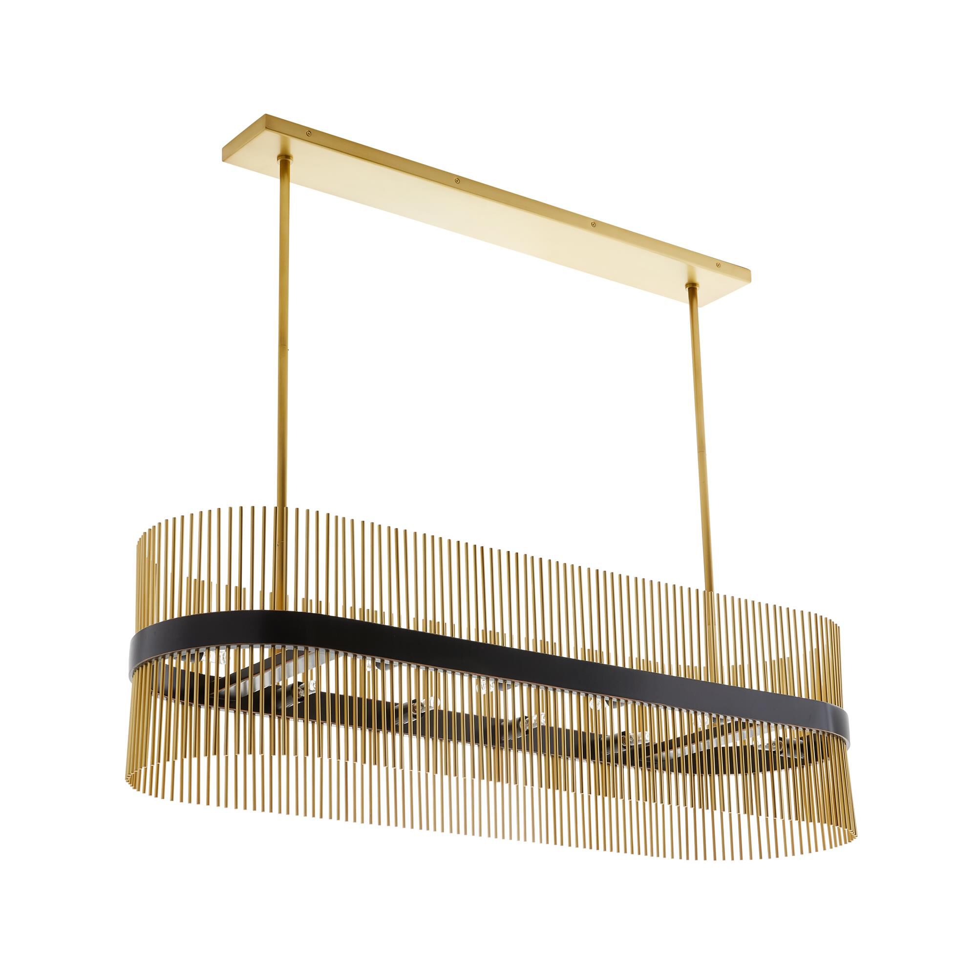 Hozier 49 Inch 10 Light Linear Suspension Light | Capitol Lighting 1800lighting.com