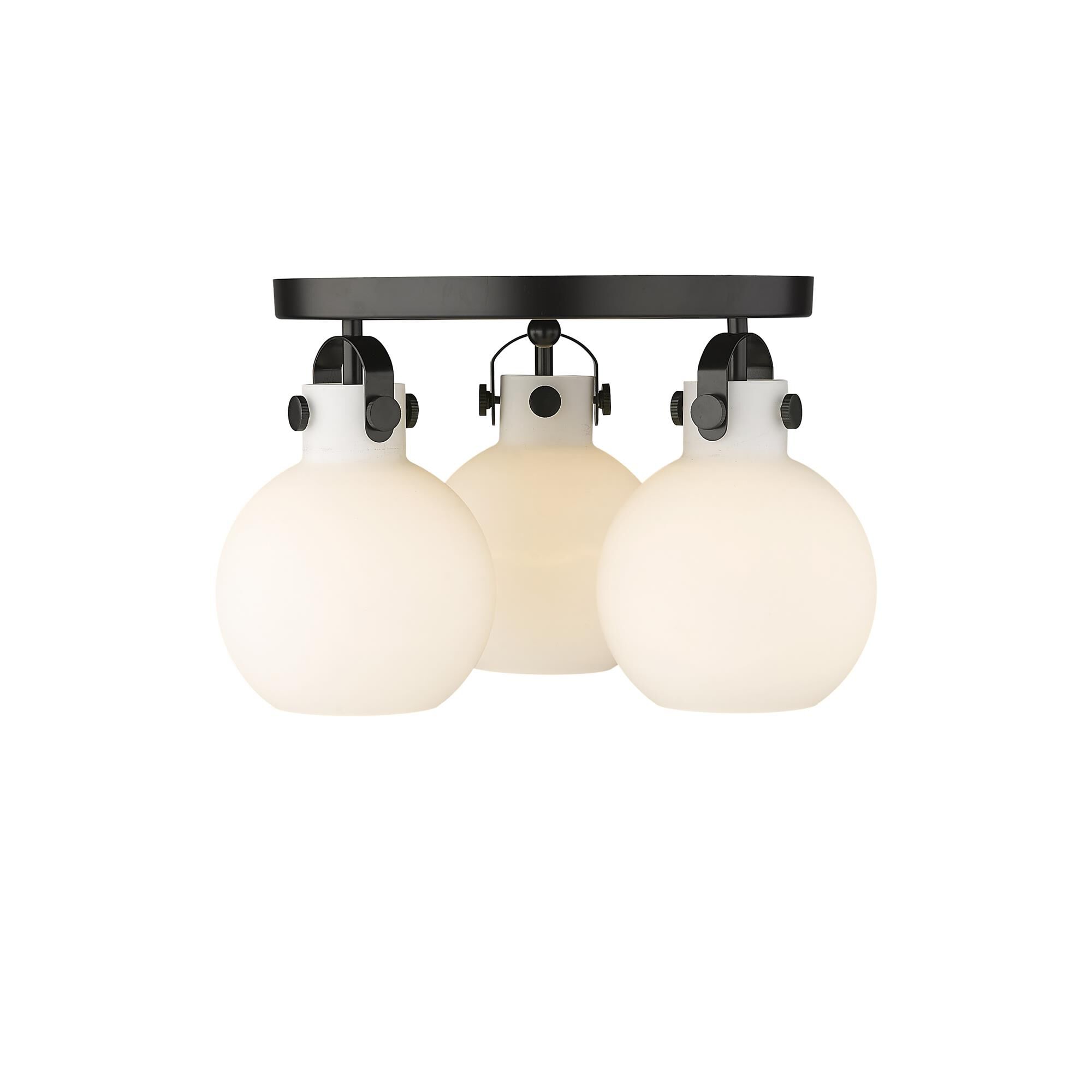 Shown in Matte Black finish and Matte White glass
