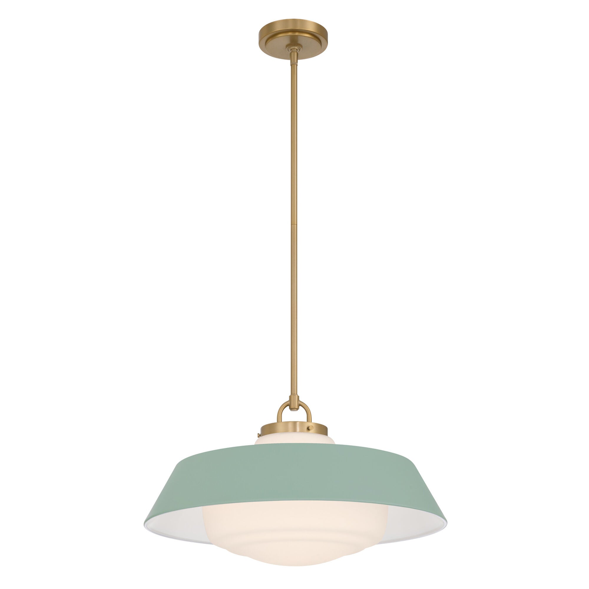 Shown in Vibrant Gold finish and Steel glass and Steel shade