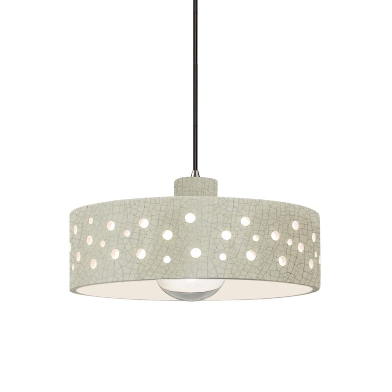 Perforated Dish 12 Inch Mini Pendant by Justice Design Group