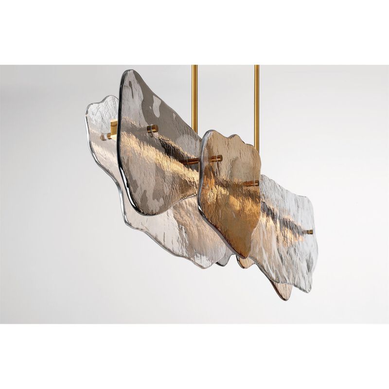 Grotto Large Linear Chandelier by Eurofase Lighting