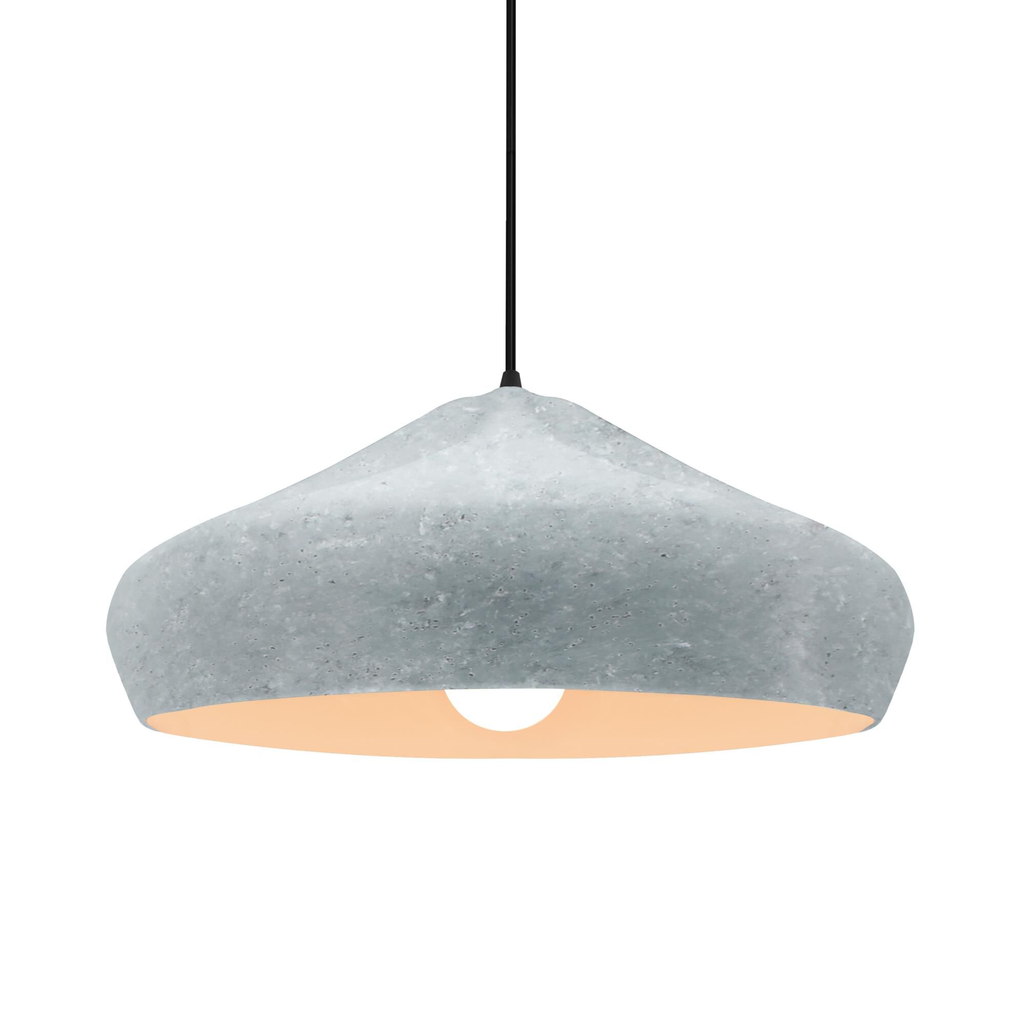 Shown in Matte Black finish and Concrete shade