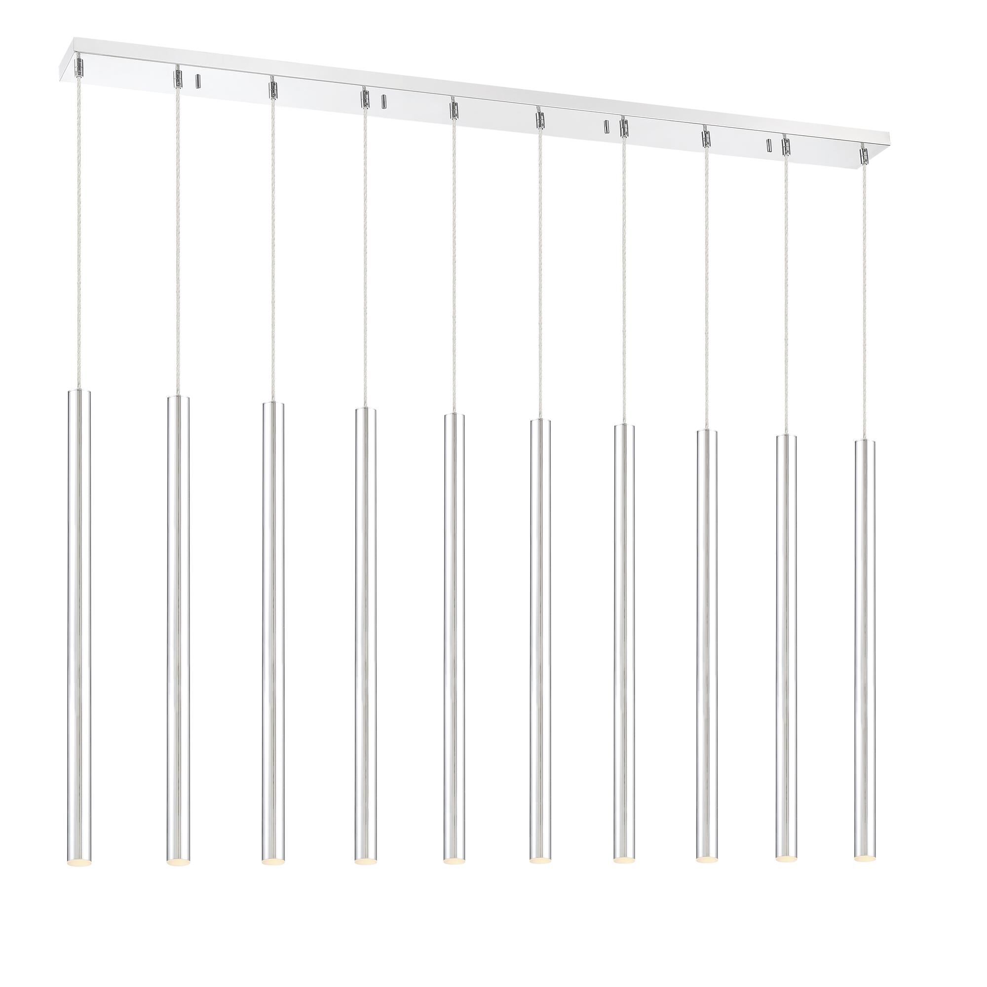 Shown in Chrome finish and Steel glass and Steel shade