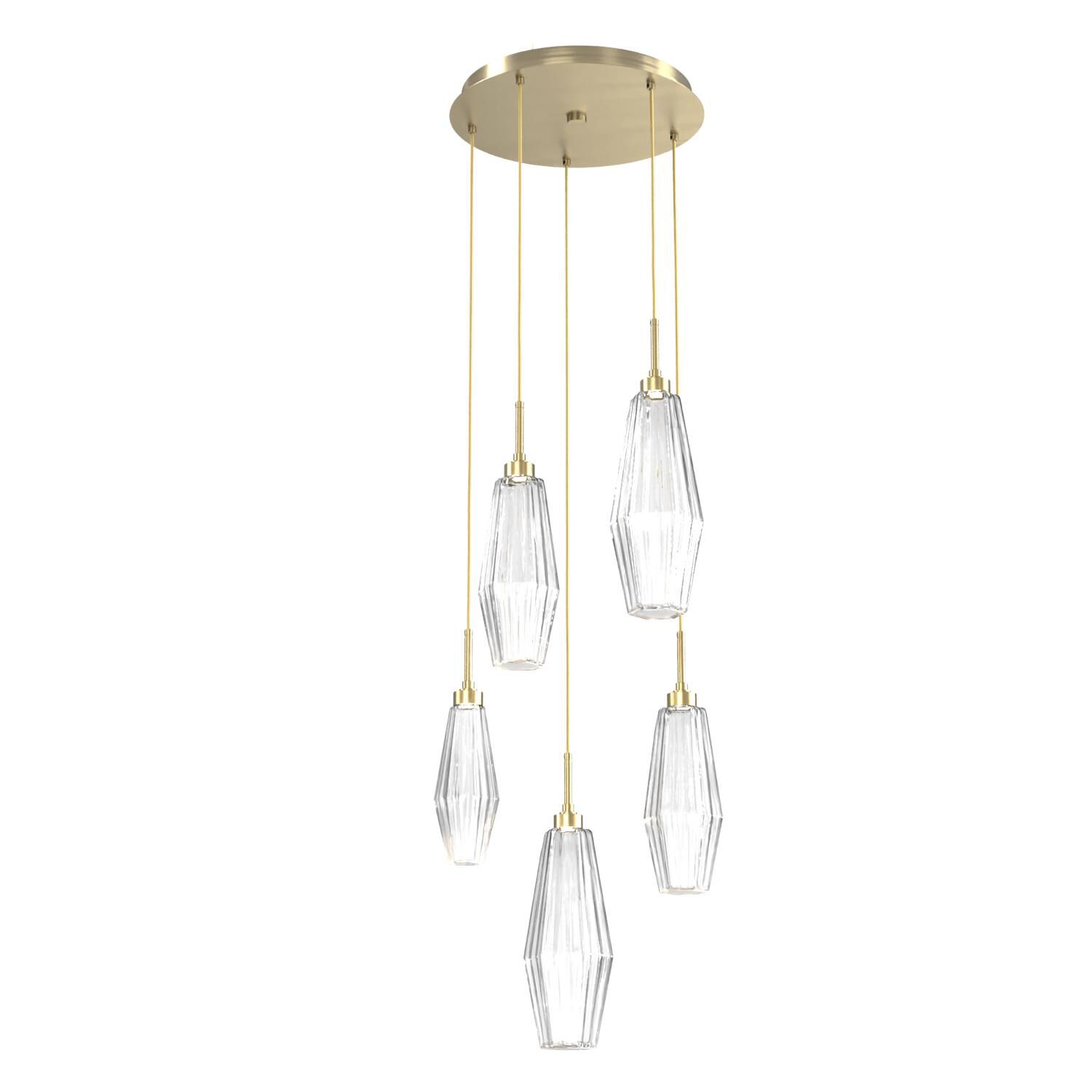 Aalto 19 Inch 5 Light LED Multi Light Pendant by Hammerton Studio
