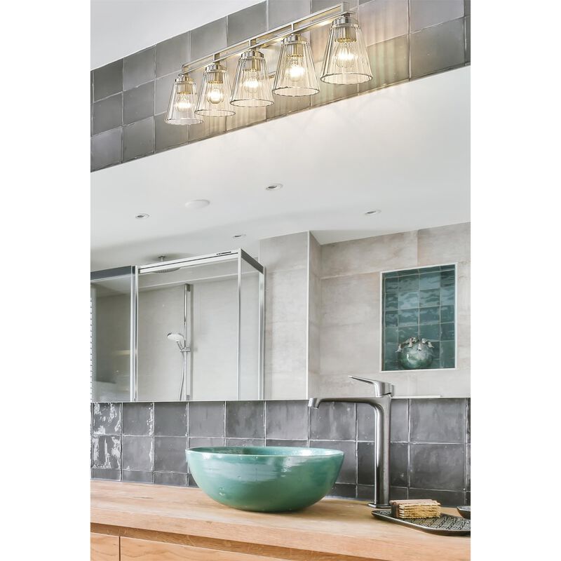 Lyna 38 Inch 5 Light Bath Vanity Light by Z-Lite