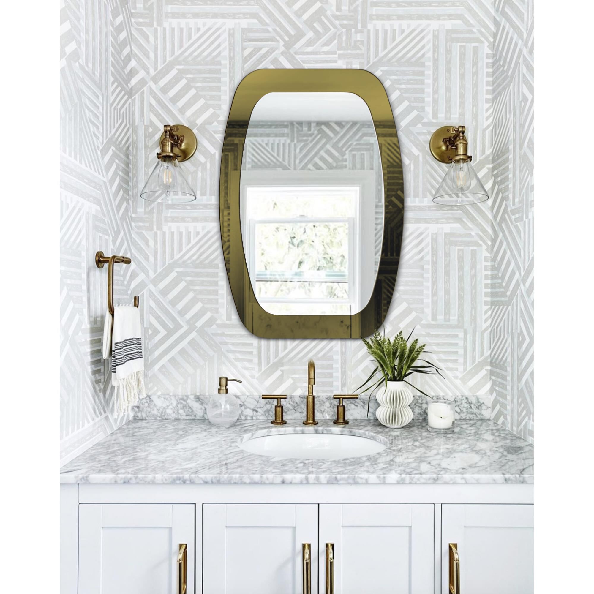 Shown in Painted Gold finish