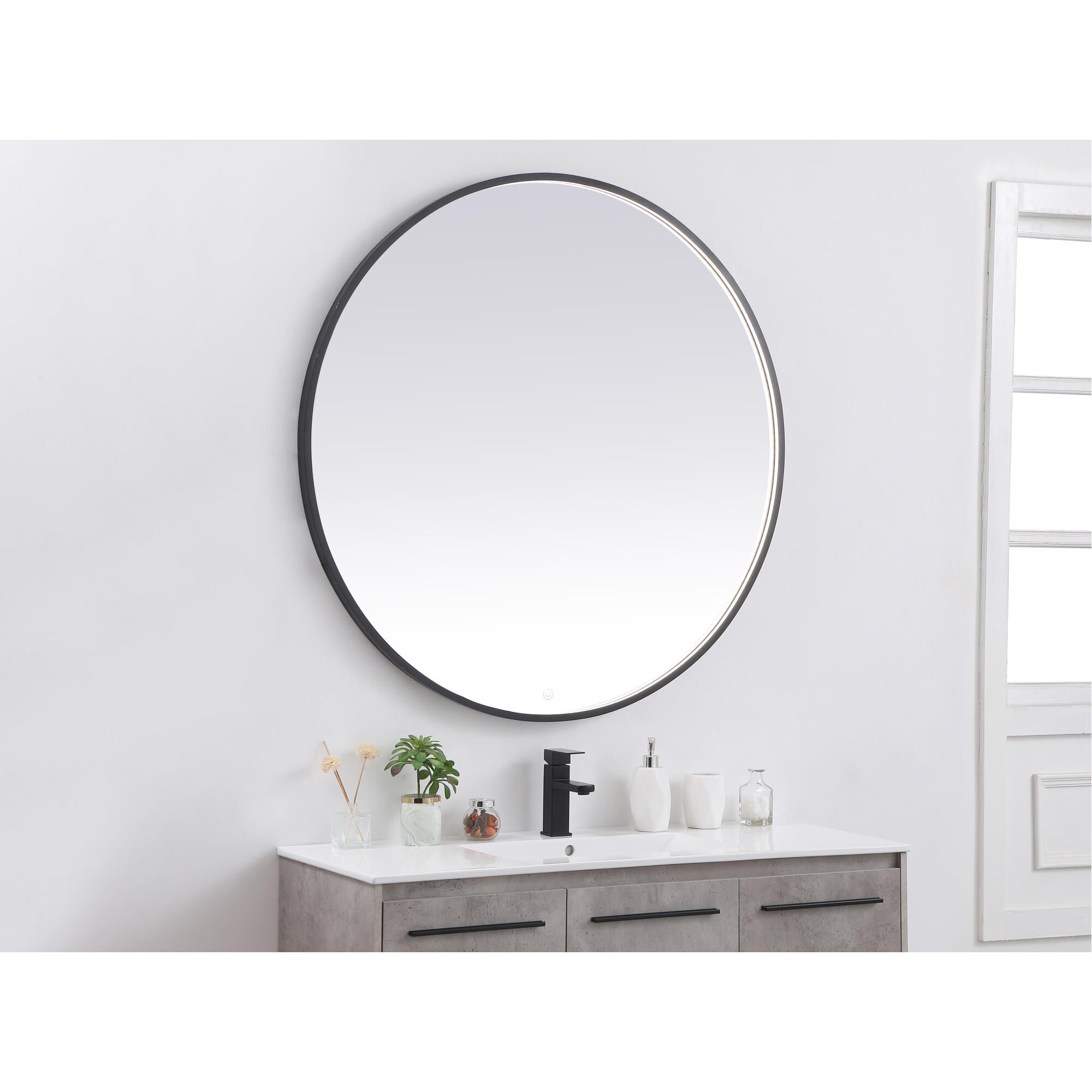 Pier LED Lighted Mirror by Elegant Decor