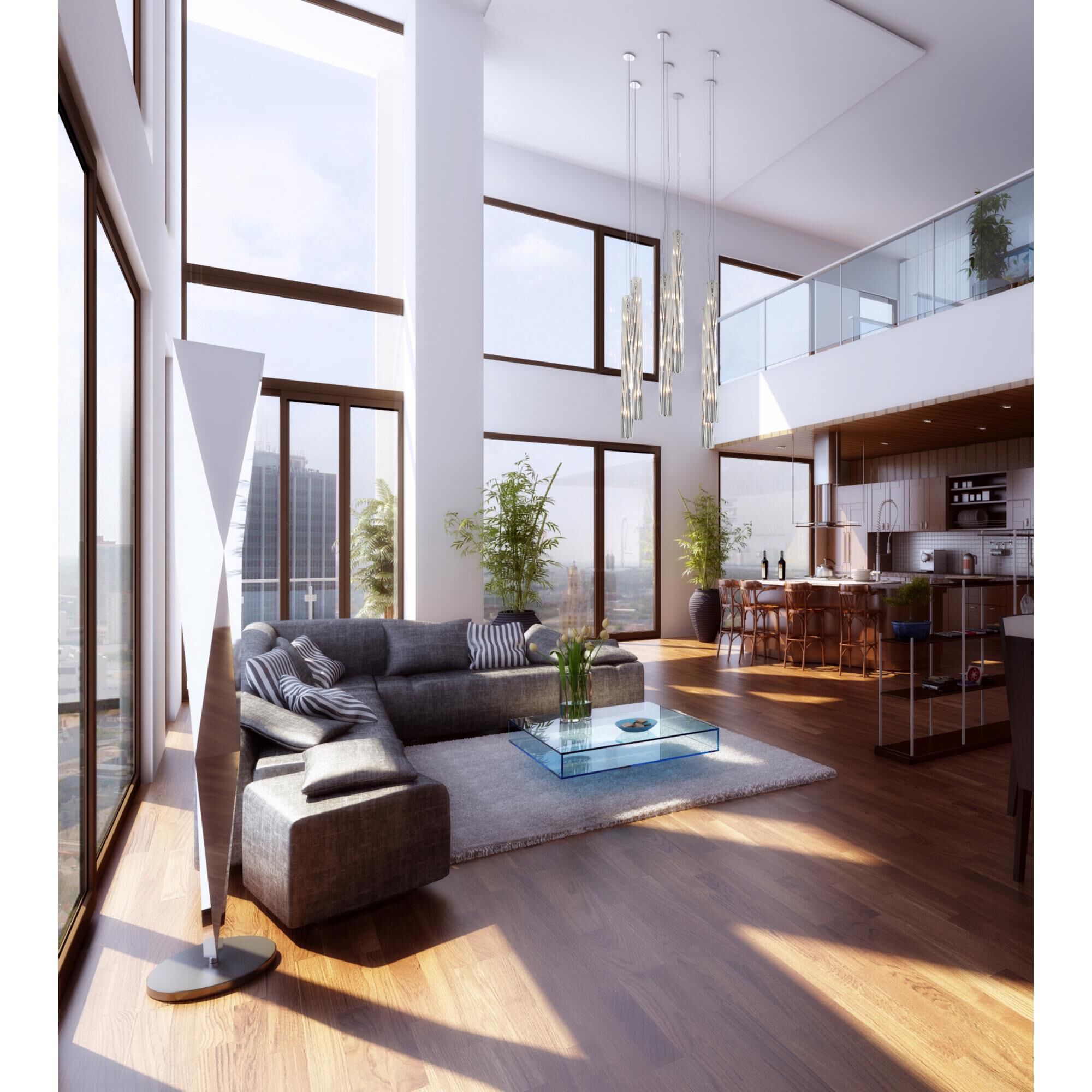 Shown in Chrome finish and Two-Layer Smoky Chrome glass