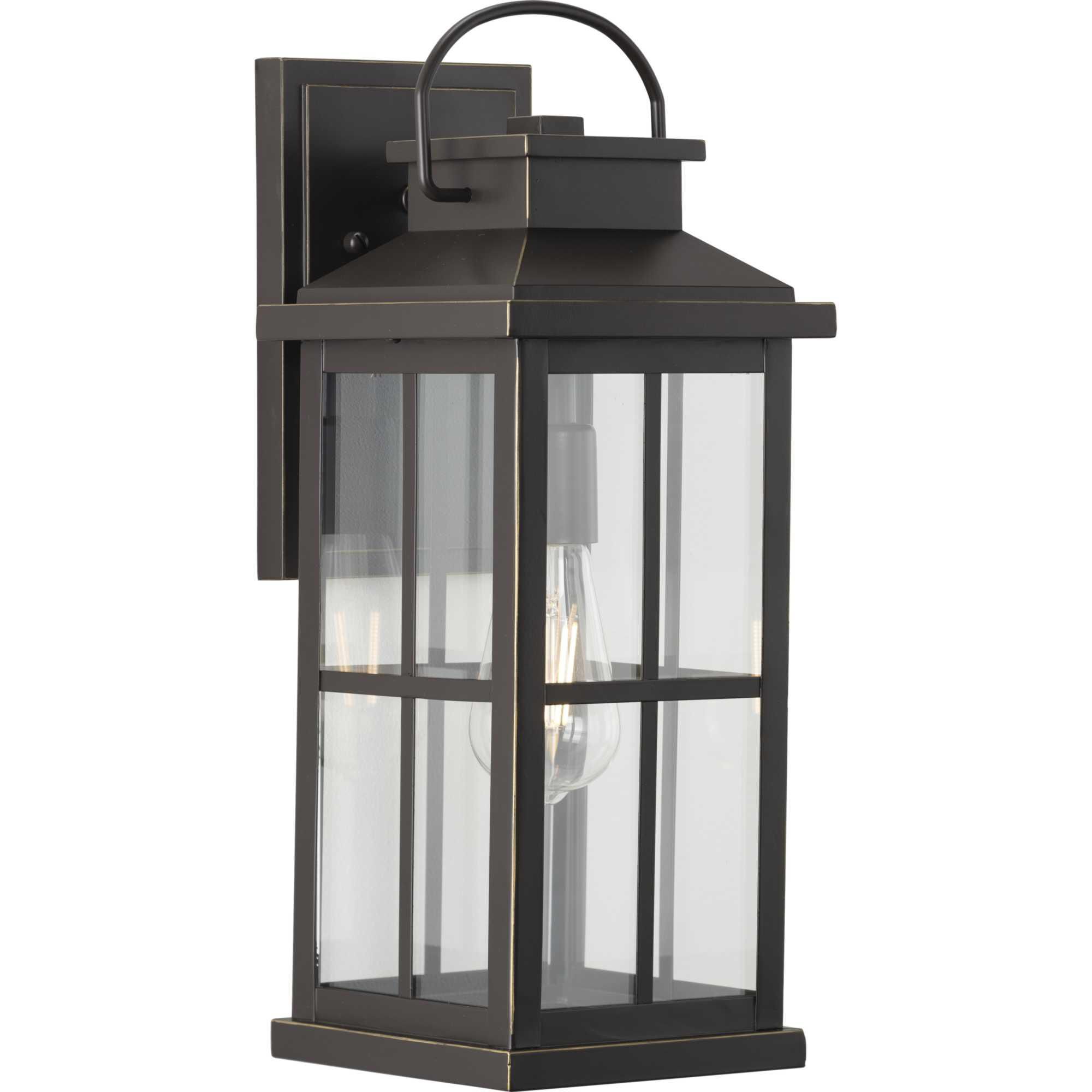 Shown in Antique Bronze finish and Clear glass