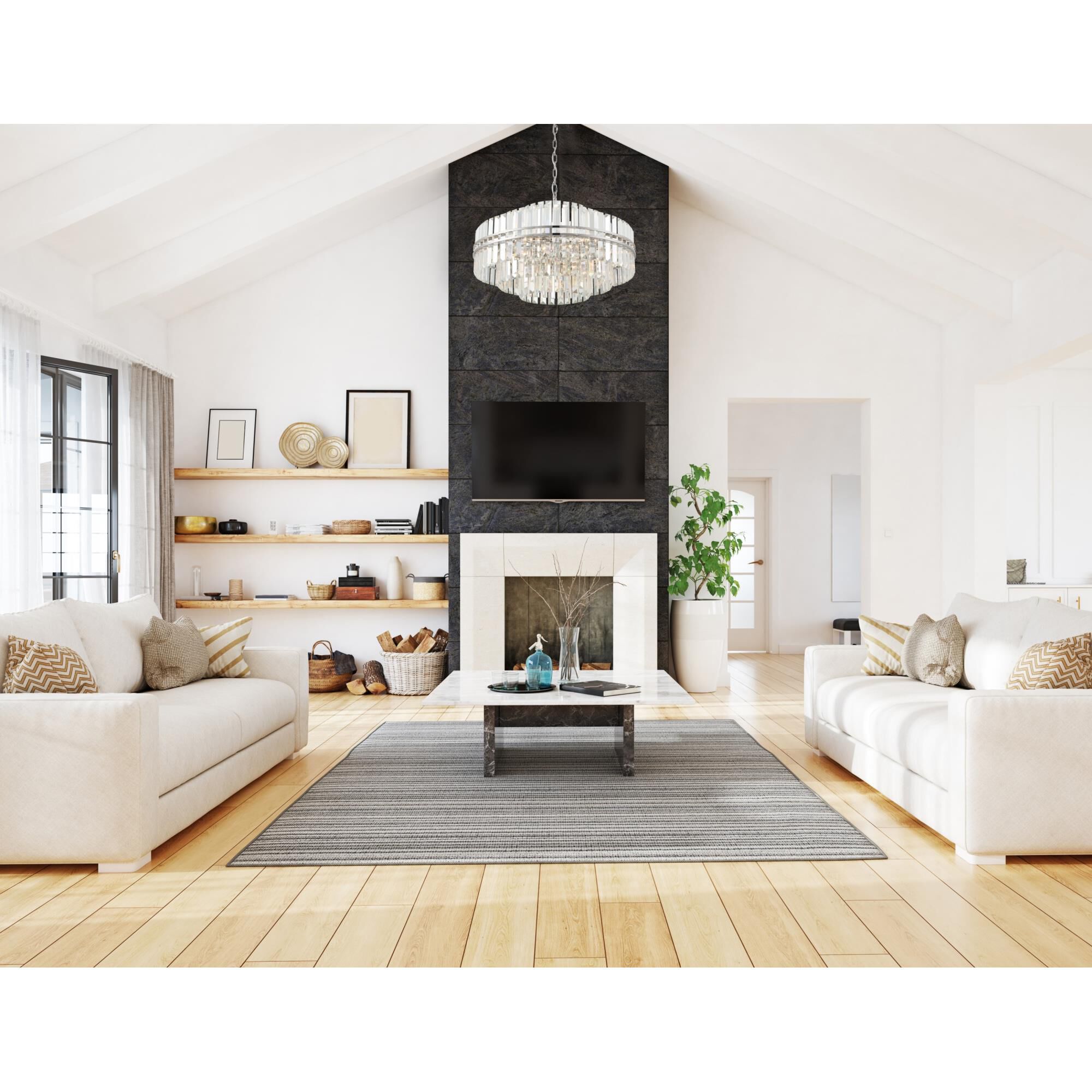 Hayes 28 Inch 16 Light Chandelier by Crystorama