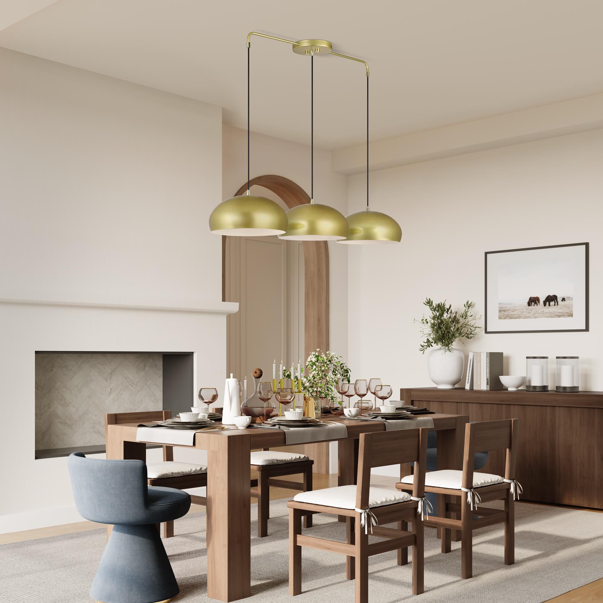 Domma 48 Inch Linear Suspension Light by Livex Lighting