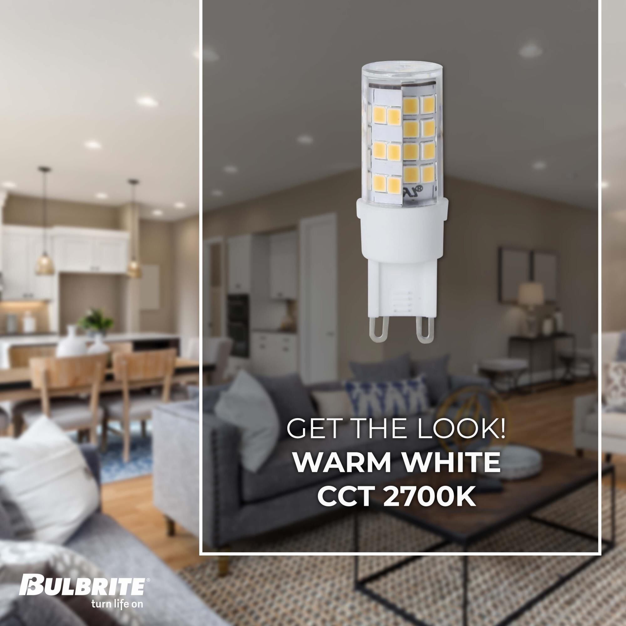 Dimmable 4.50 Watt 2700K T6 LED Light Bulb by Bulbrite