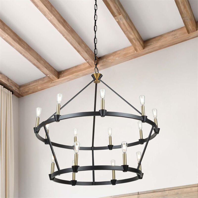 Kevin Kraemer Notting Hill 36 Inch 15 Light Chandelier by Artcraft